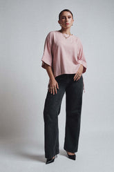 SIDE TIED PULL ON TOP - PINK